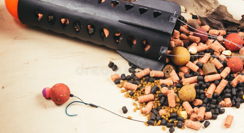 Avid Carp Air Range Spod. Bait rocket - big carp. stock images