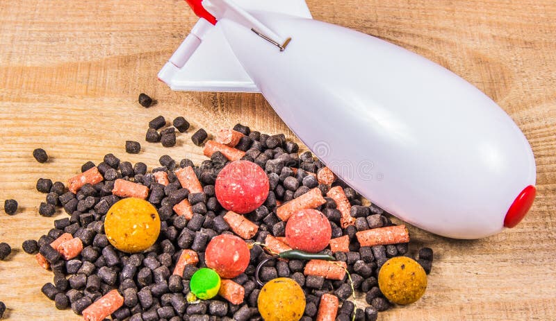 Avid Carp Air Range Spod. Bait rocket - big carp. stock photos