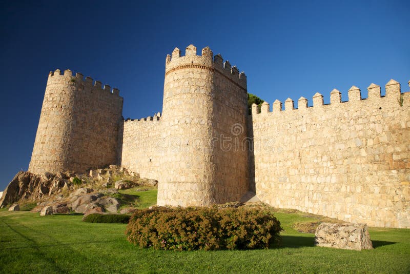 Avila city wall detail