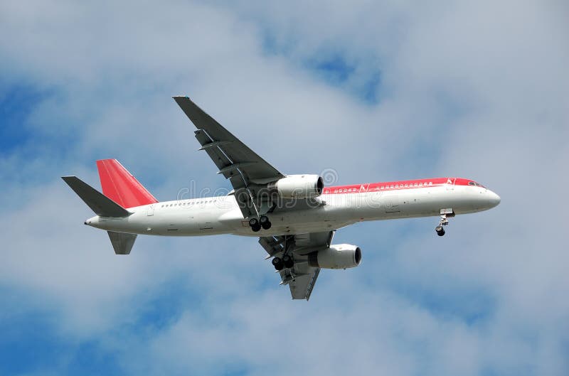 Avion de passagers de Boeing 767 image libre de droits Avion de passagers de Boeing 767 image libre de droits