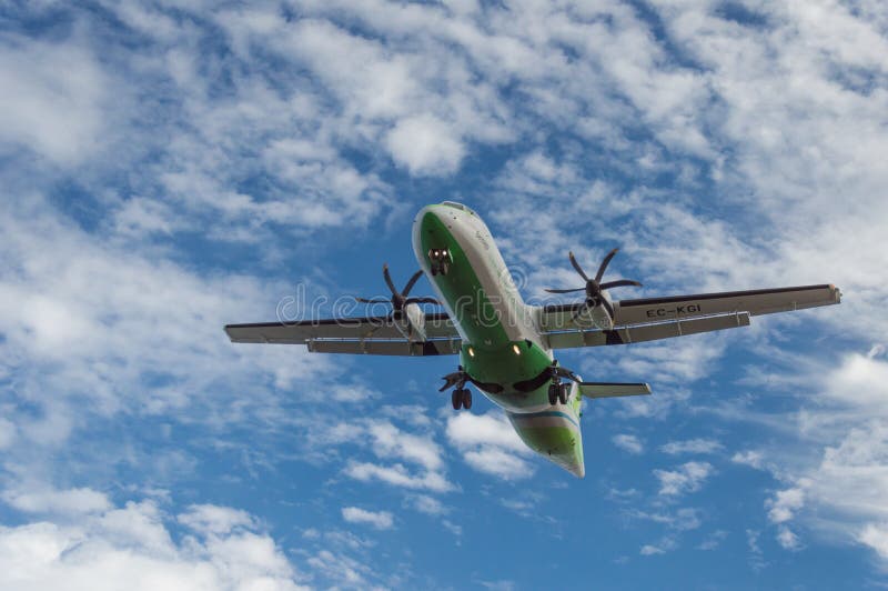 Aviones de las líneas aéreas de Binter foto de archivo libre de regalías Aviones de las líneas aéreas de Binter foto de archivo libre de regalías