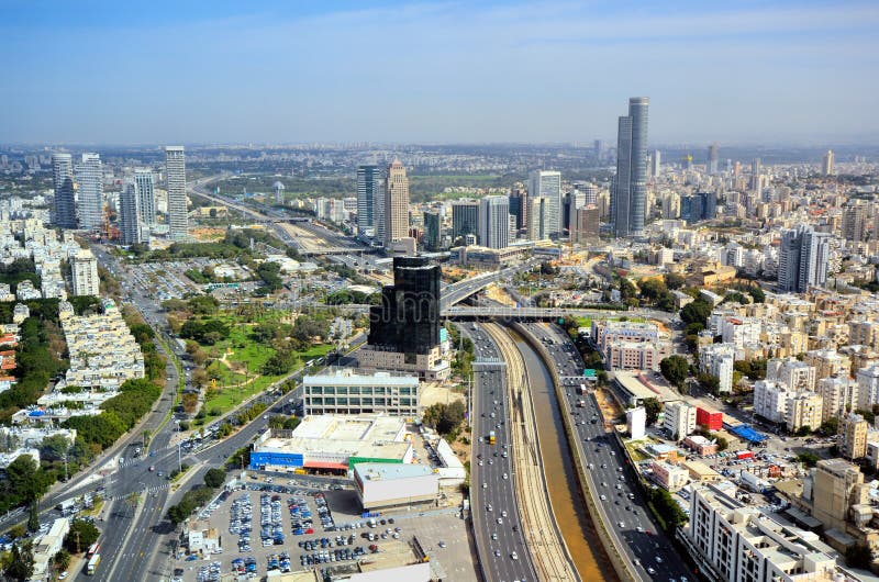 Aviv-Skyline stockfotos Aviv-Skyline stockfotos