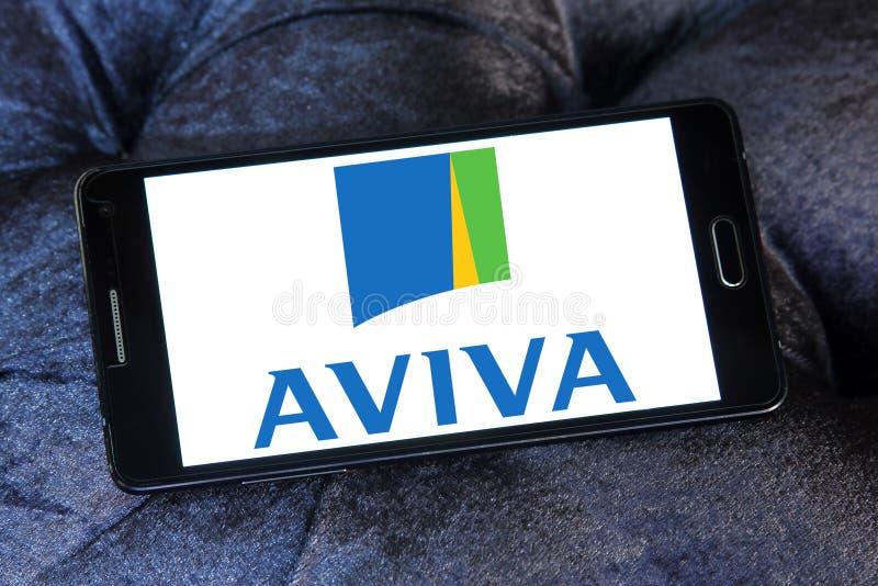 Logo of Aviva insurance company on samsung mobile. Aviva is a British multinational insurance company headquartered in London, United Kingdom. Logo of Aviva insurance company on samsung mobile. Aviva is a British multinational insurance company headquartered in London, United Kingdom