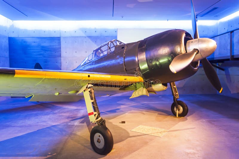 Avión de combate cero del japonés imagen de archivo