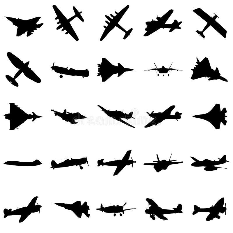 Aviões de combate ilustração do vetor