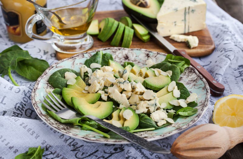Avocado and Blue Cheese Salad Stock Photo Image of salad, delicious