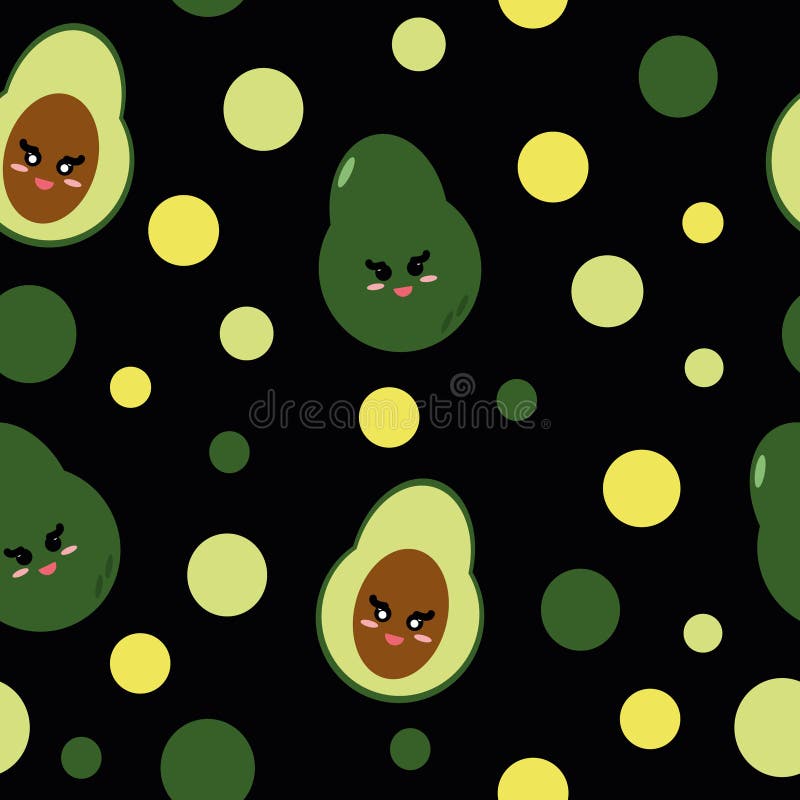 Avocado Green Character Vector Graphic Stock Illustrations 1,455