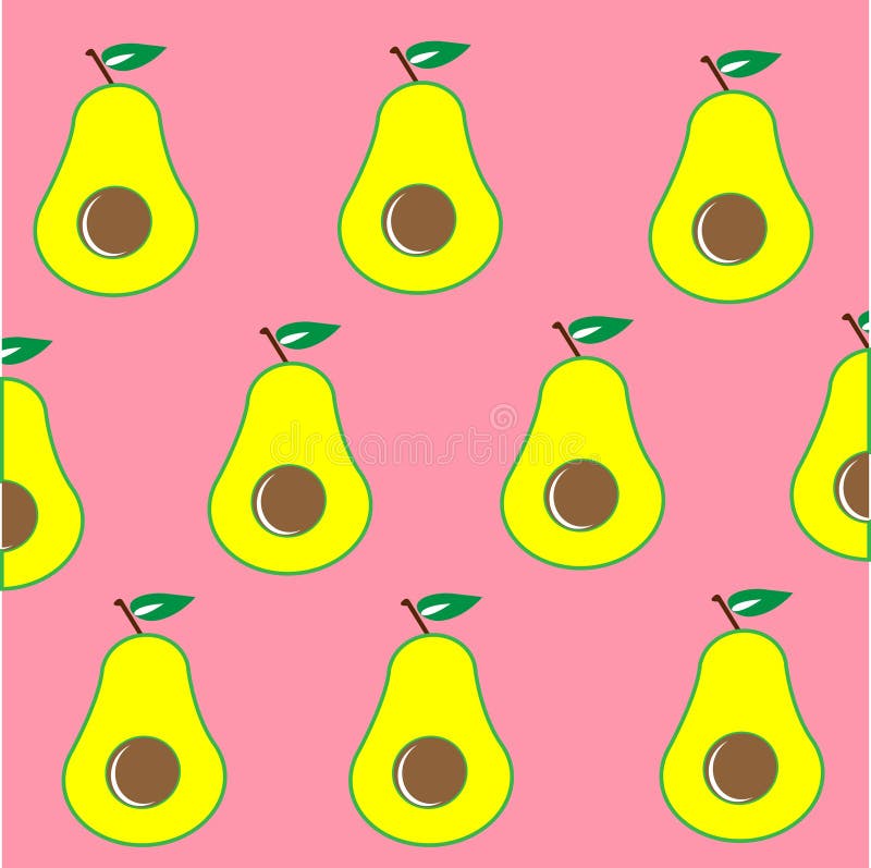 Avocado pattern illustration vector summer fruit natural vegan fruit vector illustration Avocado pattern illustration vector summer fruit natural vegan fruit vector illustration