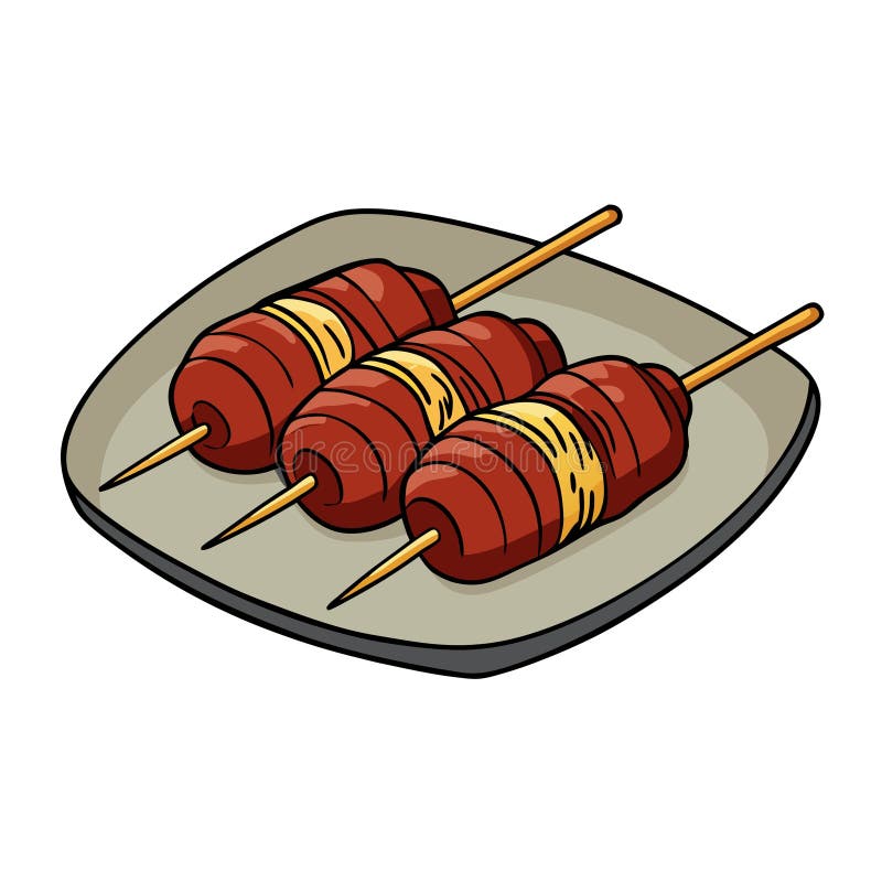 Avsiktligt sizzling av bakomslutna datum, grumliga kanter söt fyllning perfekt aptisermedel Parsnacks vektor illustrationer