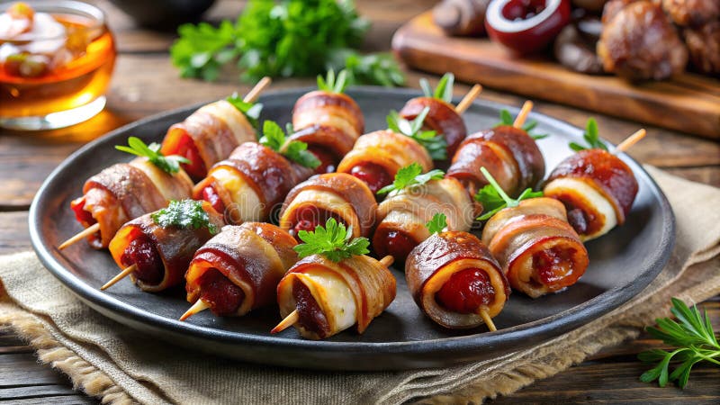 Avsiktligt sizzling av bakomslutna datum, grumliga kanter söt fyllning perfekt aptisermedel Parsnacks royaltyfri illustrationer