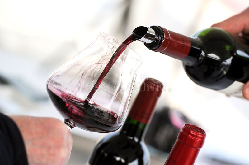 Avsmakningvin i en vinery