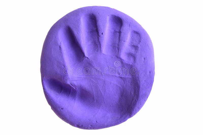 Avtrycken av ett småbarns hand arkivbild Avtrycken av ett småbarns hand arkivbild