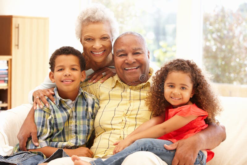 Avós afro-americanos e netos