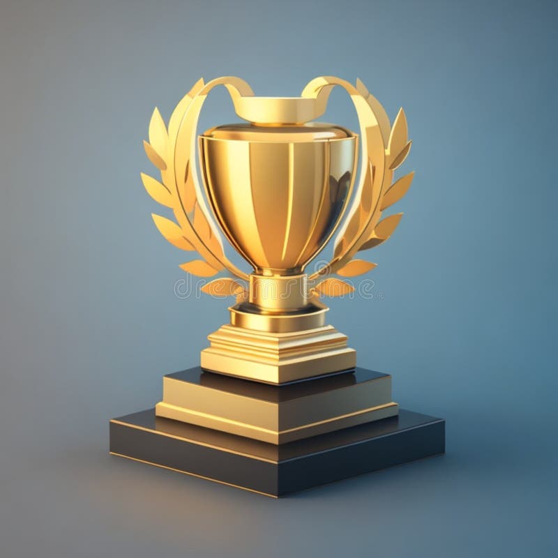 Award 3d rendern Element Set Star Preis Kronkonzept ai generativ vektor abbildung