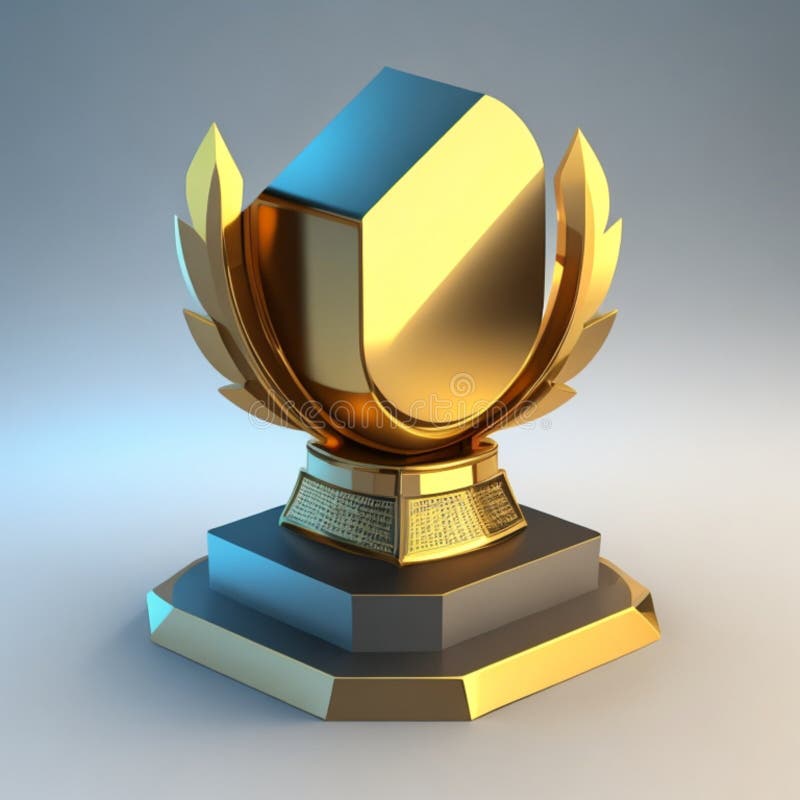 Award 3d rendern Element Set Star Preis Kronkonzept ai generativ vektor abbildung