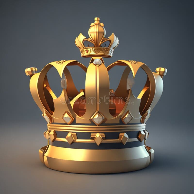 Award 3d rendern Element Set Star Preis Kronkonzept ai generativ vektor abbildung