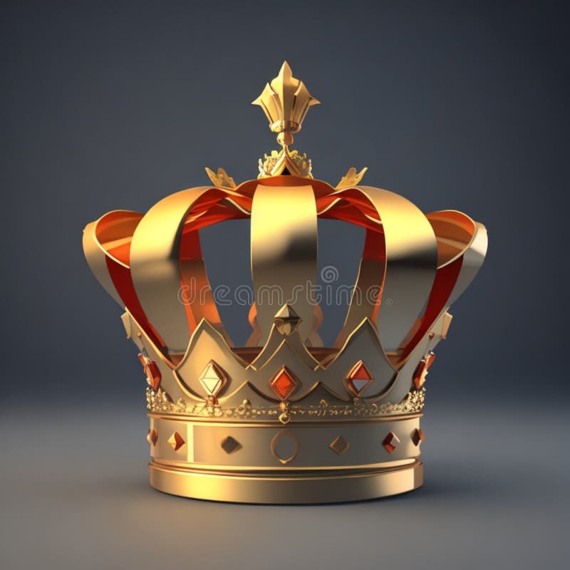 Award 3d rendern Element Set Star Preis Kronkonzept ai generativ lizenzfreie abbildung