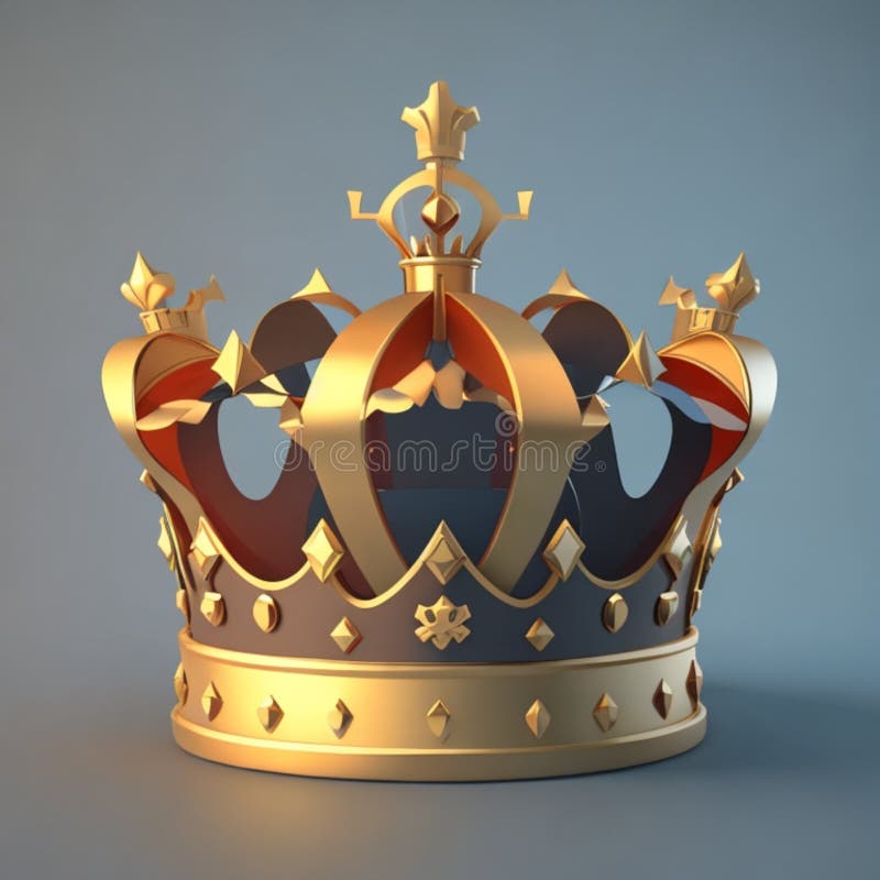 Award 3d rendern Element Set Star Preis Kronkonzept ai generativ vektor abbildung