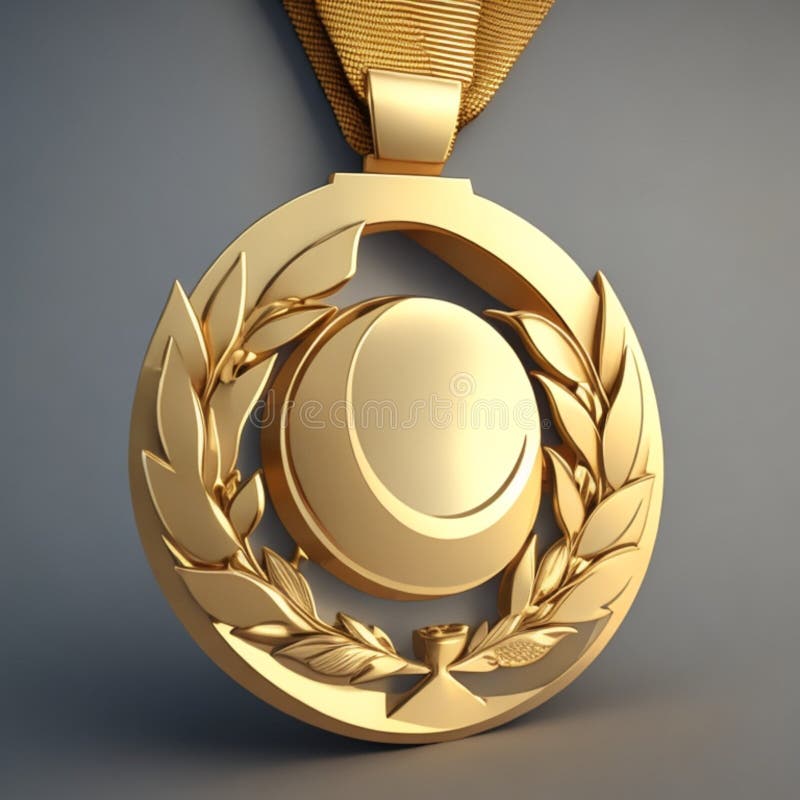 Award 3d rendern Element Set Star Preis Kronkonzept ai generativ lizenzfreie abbildung