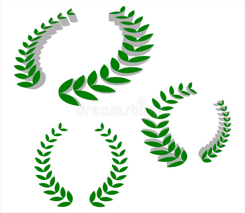 Award leaf symbol stock vector. Illustration of illustration - 6538268