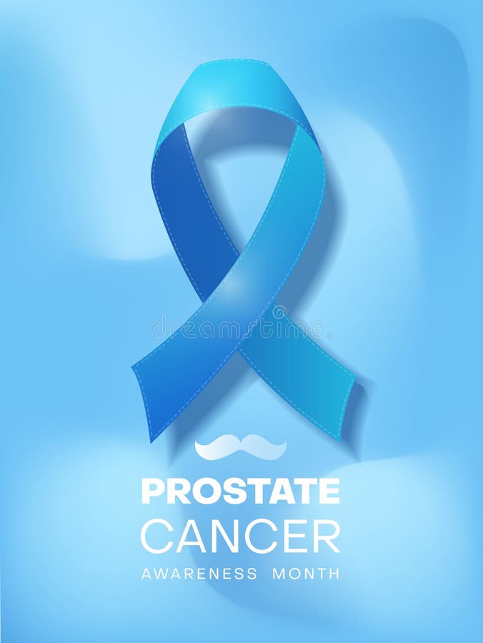 Awareness Blue Ribbon World Prostate Cancer Awareness Month Concept