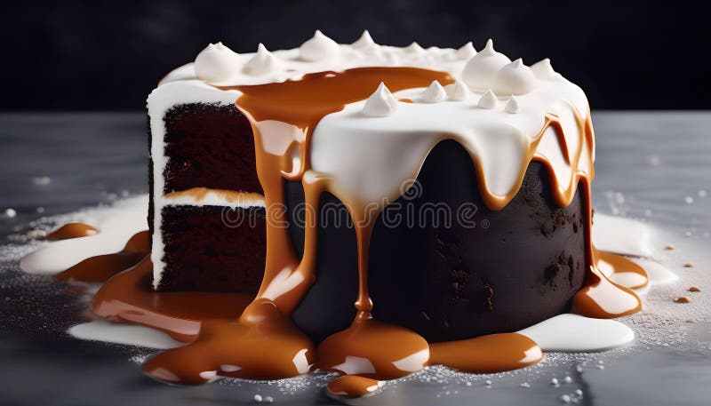 Fotografie cu tort alimentar modern, de design, uimitoare și atrăgătoare, generată vector illustration