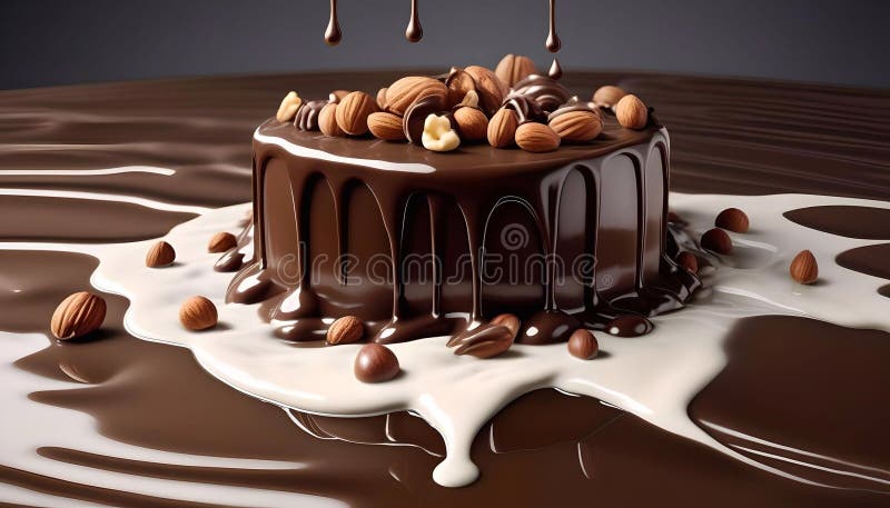 Fotografie cu tort alimentar modern, de design, uimitoare și atrăgătoare, generată vector illustration