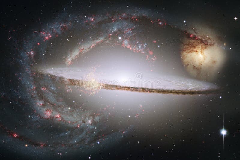 Awesome colorful nebula somewhere in endless universe