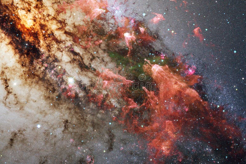 Awesome colorful nebula somewhere in endless universe. Elements of this image furnished by NASA