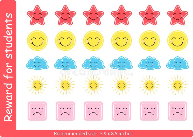 Stars & Hearts Reward Stickers Choose from 8 Different Sets 