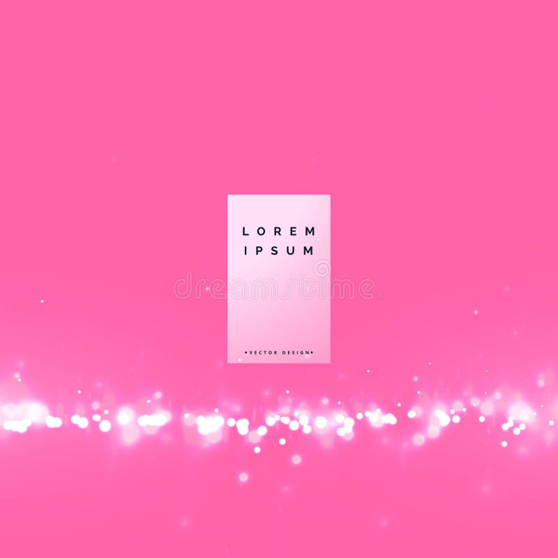 awesome pink bokeh background with particle effect stock illustration awesome pink bokeh background with particle effect stock illustration