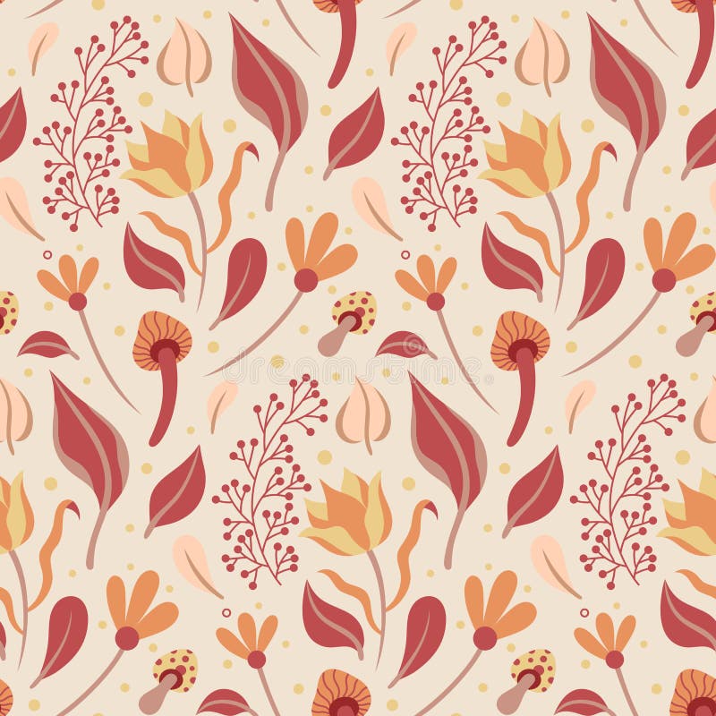 Awesome Unique Vintage Decorative Floral Vector Seamless Pattern Design  Stock Vector - Illustration of autumn, romantic: 234776009