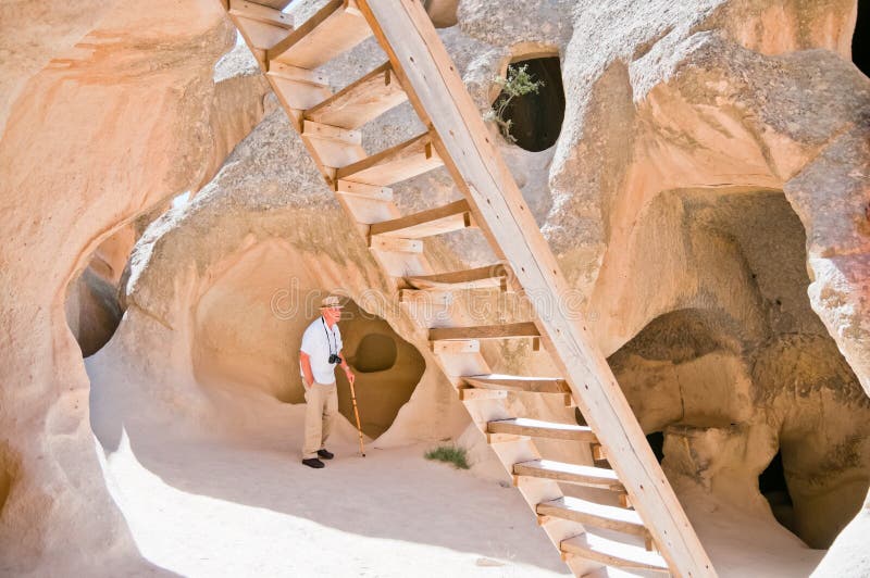 Awestruck Tourist in Cappadocia, Turkey