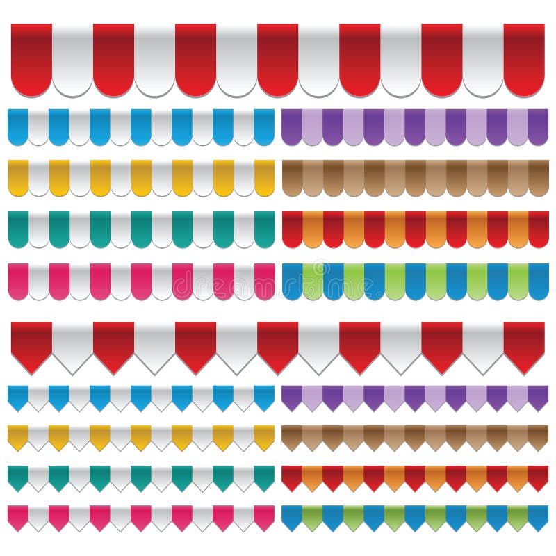 Awning stock illustration