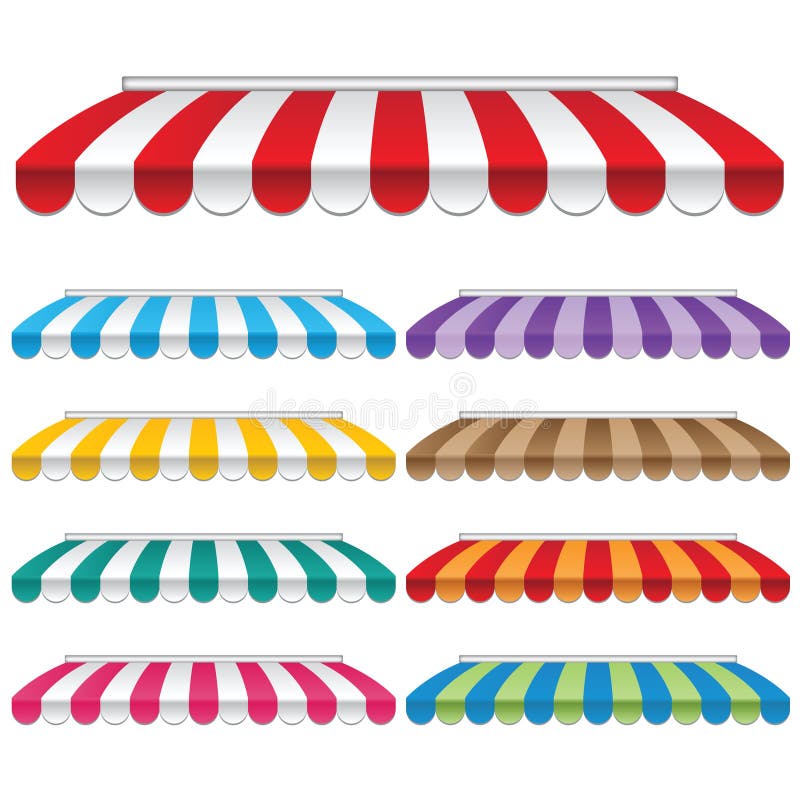 Awning stock illustration