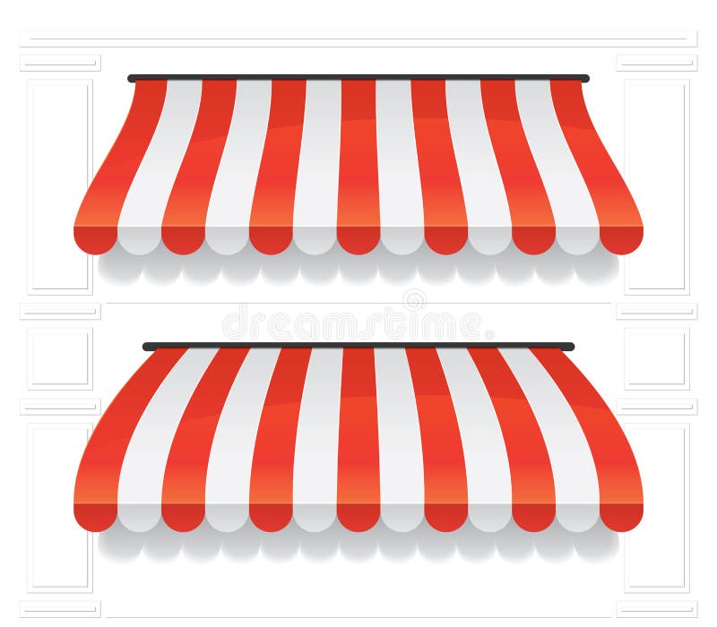 Awning Set 1 stock illustration