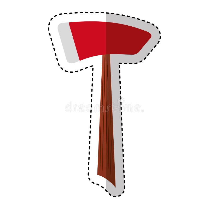 ax fire isolated icon illustration design