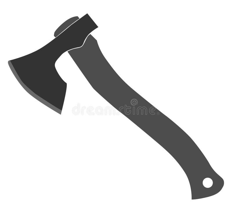 The Axe for Cutting Wood Vector Stock Vector Illustration of hatchet