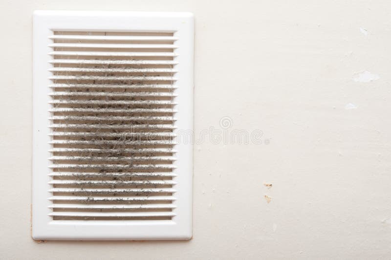 Axe de ventilation sale et poussiéreux photos stock Axe de ventilation sale et poussiéreux photos stock