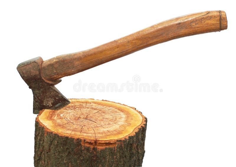 Axe and log