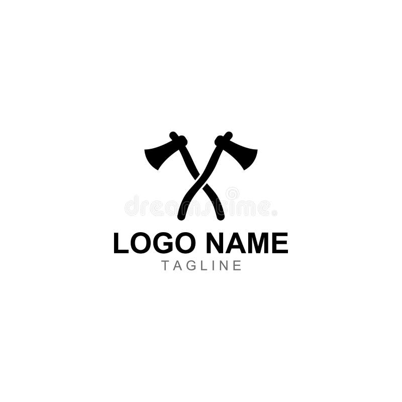 Axe Logo/hatchet Logo with Concept Design Vector Illustration Template