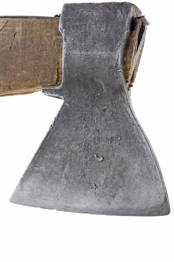 Axe on white macro stock image. Image of toughness, steel 9182809