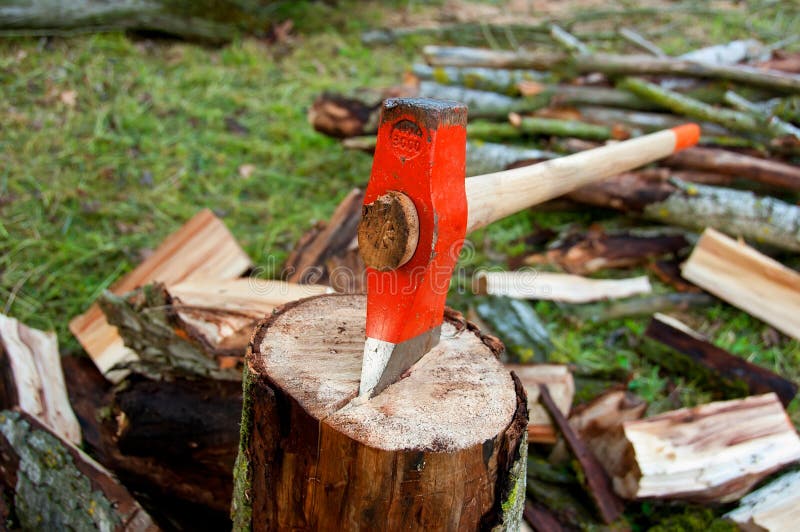 172 Axe Chopping Block Winter Stock Photos Free & RoyaltyFree Stock