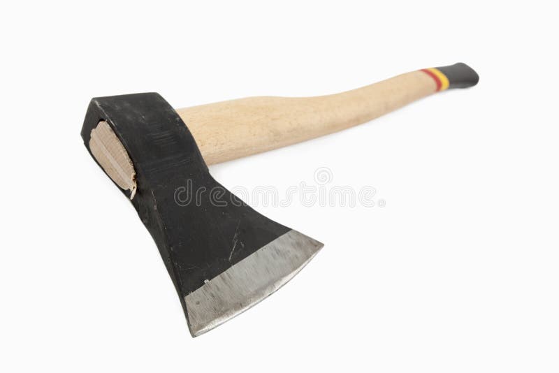 Axe With Wooden Long Handle Stock Image Image of background, wartool