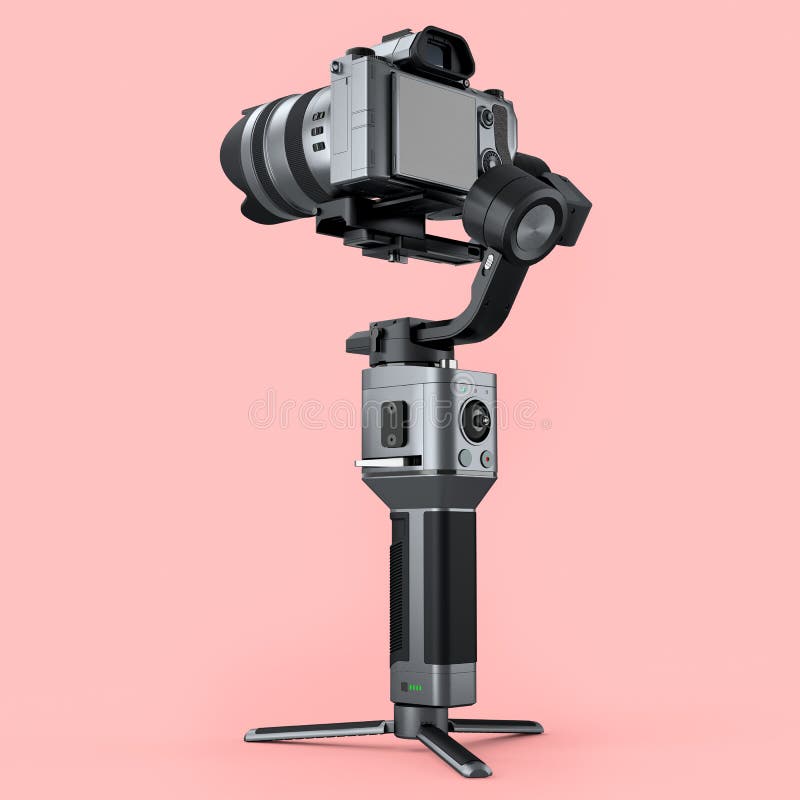 3axis Gimbal Stabilization System with Silver Nonexistent Mirrorless