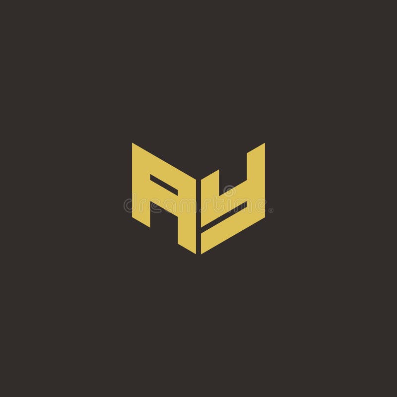 A Y Letter Logo Design. Creative AY Letters Icon Stock Vector