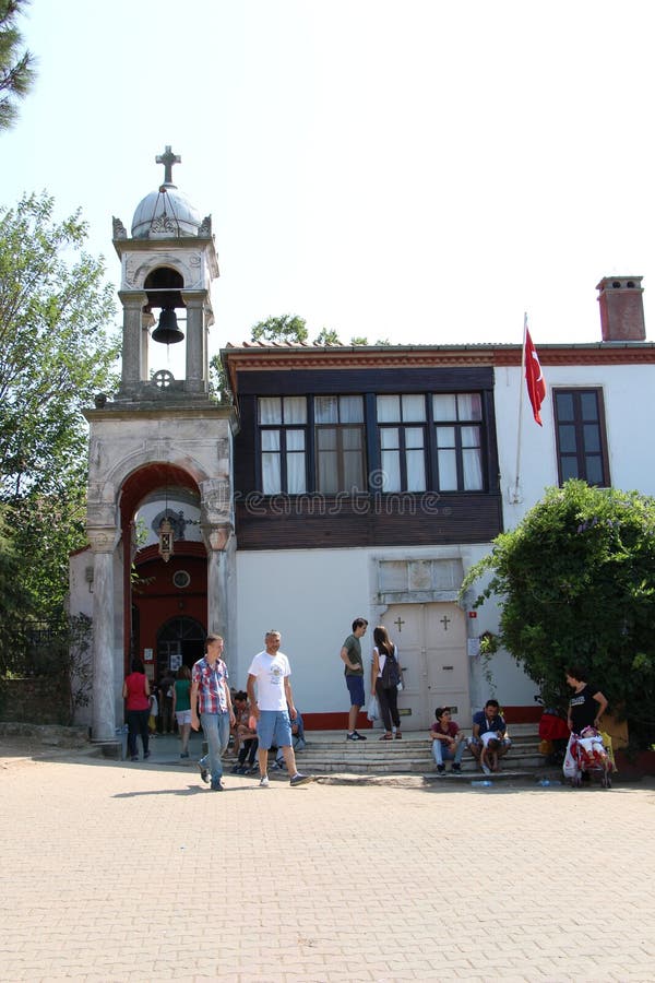 Aya Yorgi Monastery Em Buyukada, Turquia Imagem Editorial - Imagem de