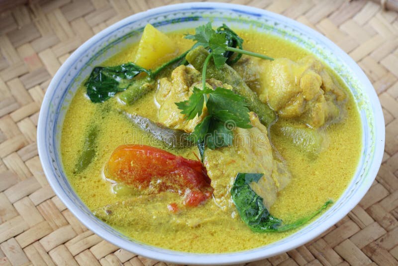 Ayam Masak Lemak Traditional Malay Cuisine Stock Image  Image of ayam