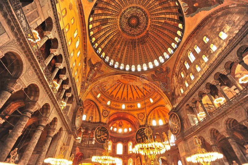 Inside of Ayasohya Mosque (Hagia Sophia, Istanbul, Turkey). Inside of Ayasohya Mosque (Hagia Sophia, Istanbul, Turkey)