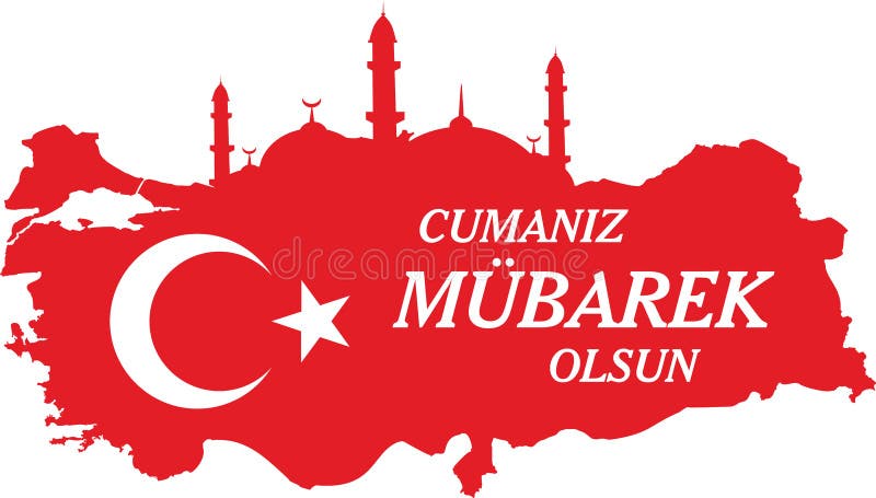 Ayez un turc de Vendredi Saint parlent : Hayirli Cumalar Illustration de vecteur de carte de la Turquie Vecteur du mubarakah de j illustration libre de droits Ayez un turc de Vendredi Saint parlent : Hayirli Cumalar Illustration de vecteur de carte de la Turquie Vecteur du mubarakah de j illustration libre de droits
